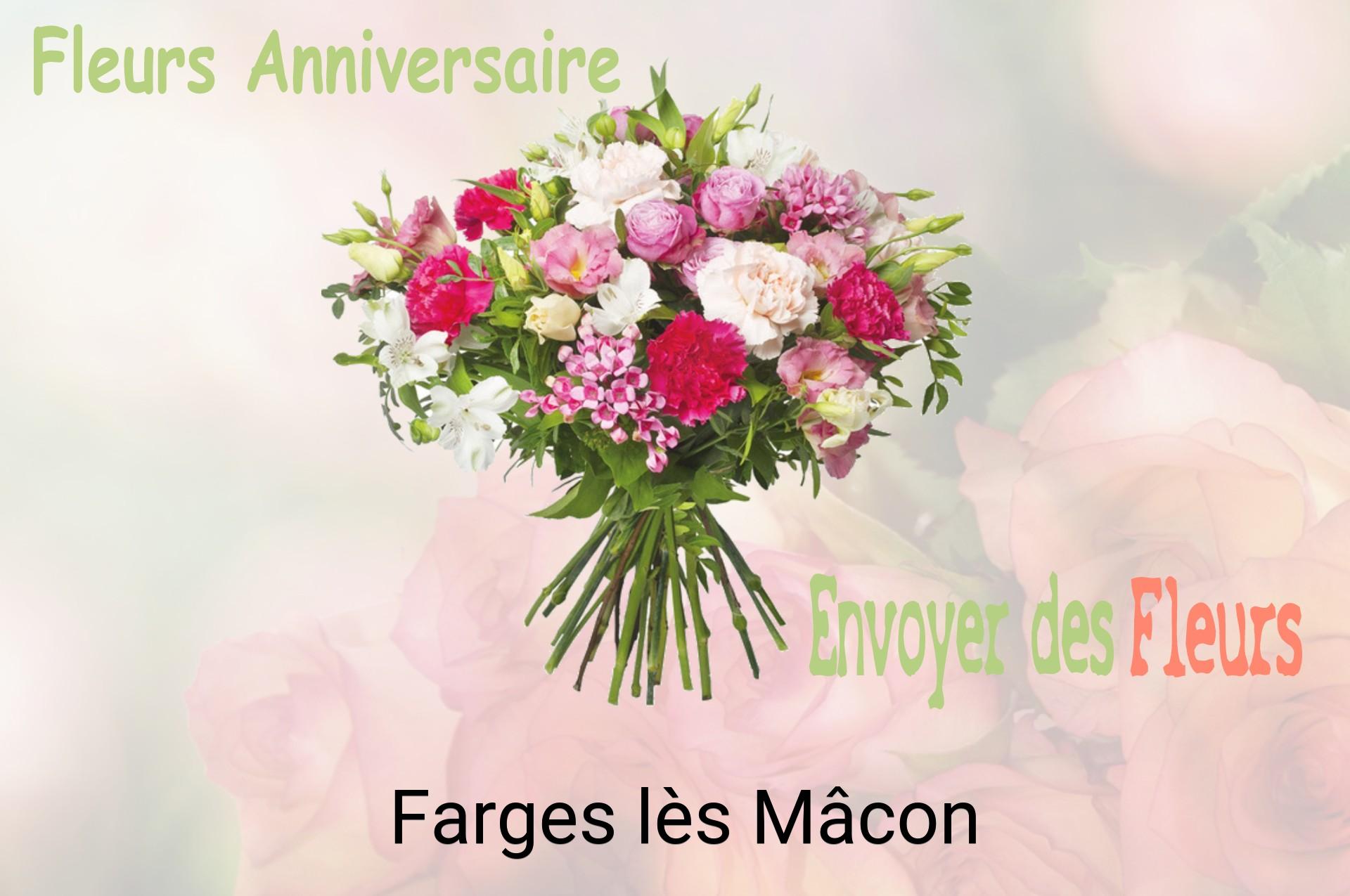 Bouquet de fleurs d’anniversaire livré à Farges-lès-Mâcon