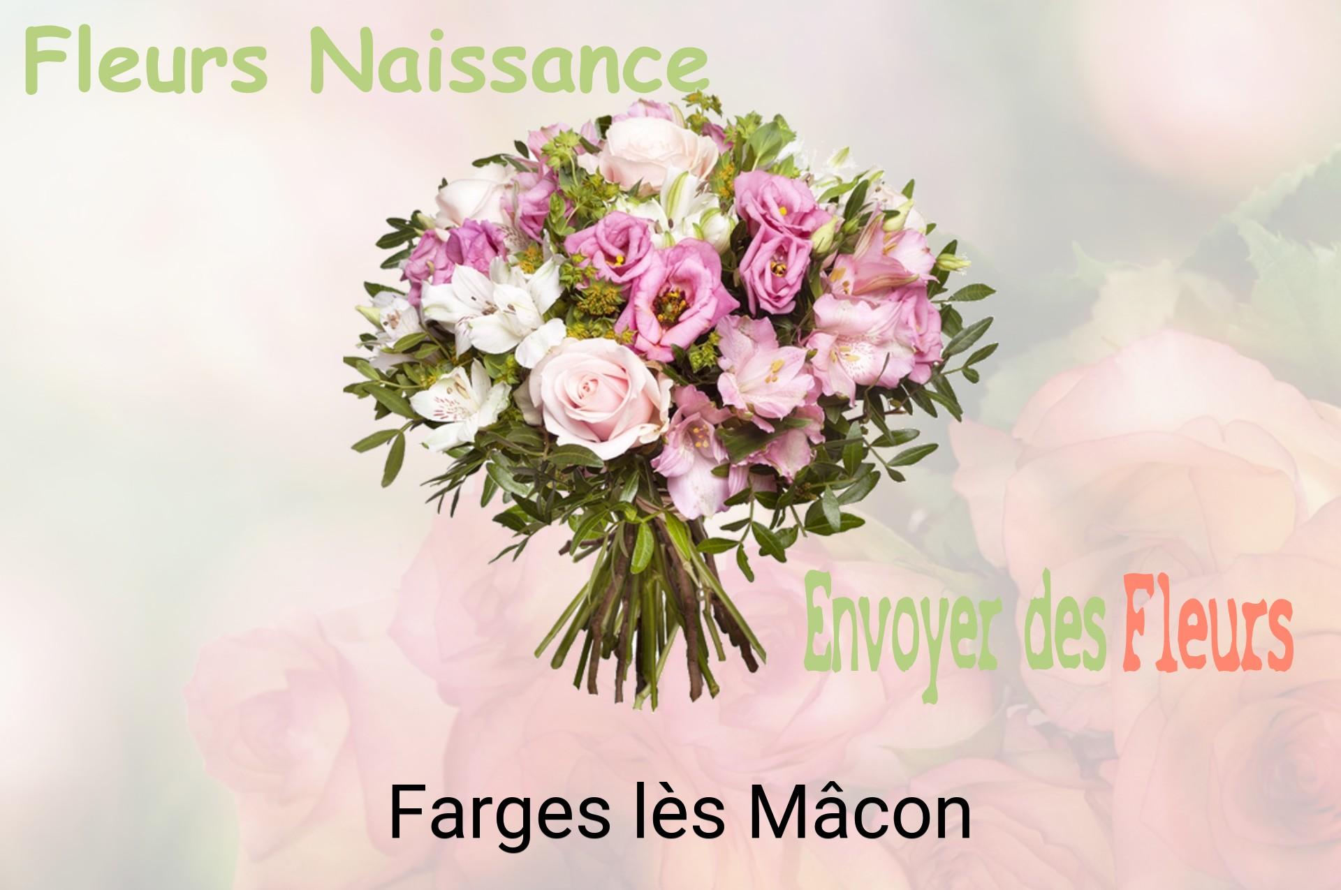 Bouquet de fleurs de naissance livré à Farges-lès-Mâcon