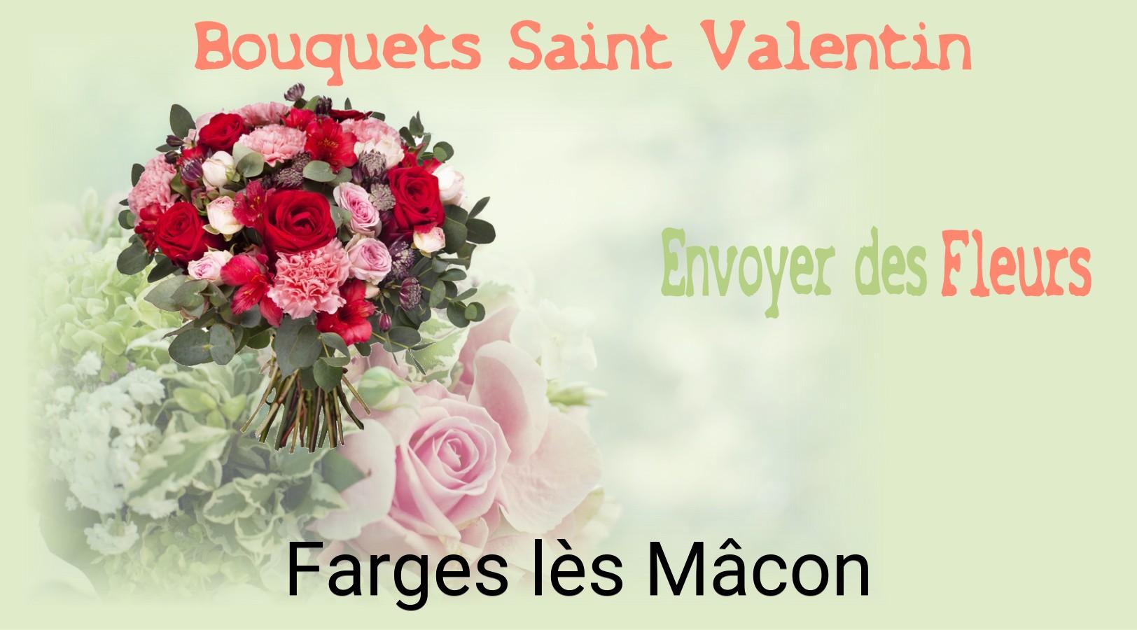 Roses de Saint-Valentin livrées à Farges-lès-Mâcon
